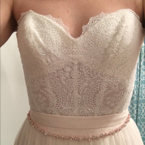BHLDN Watters Carina Corset Top Wedding Size 2 - Picture 8 of 16